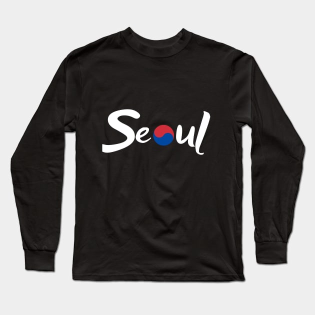 Seoul, South Korea Long Sleeve T-Shirt by e s p y
